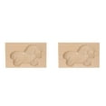 thumbnail image 1 of (2-Pack) Rinsvye Diy Baking Moulds Wooden Sprinkles for Baking Cookie Moulds Embossing Ready Made Pie Crust Craft Decorative Baking Tools Plating Rings for Christmas Thanksgiving Christmas Kitchen, 1 of 7