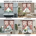 thumbnail image 3 of Valentine's Day Swag Valances for Windows, Kitchen Window Curtains Over Sink, Love Gnomes Bow Red and Black Plaid Beige Window Treatment Curtains for Living Room/Bedroom Curtains 2 Panel Sets 36"x45", 3 of 8