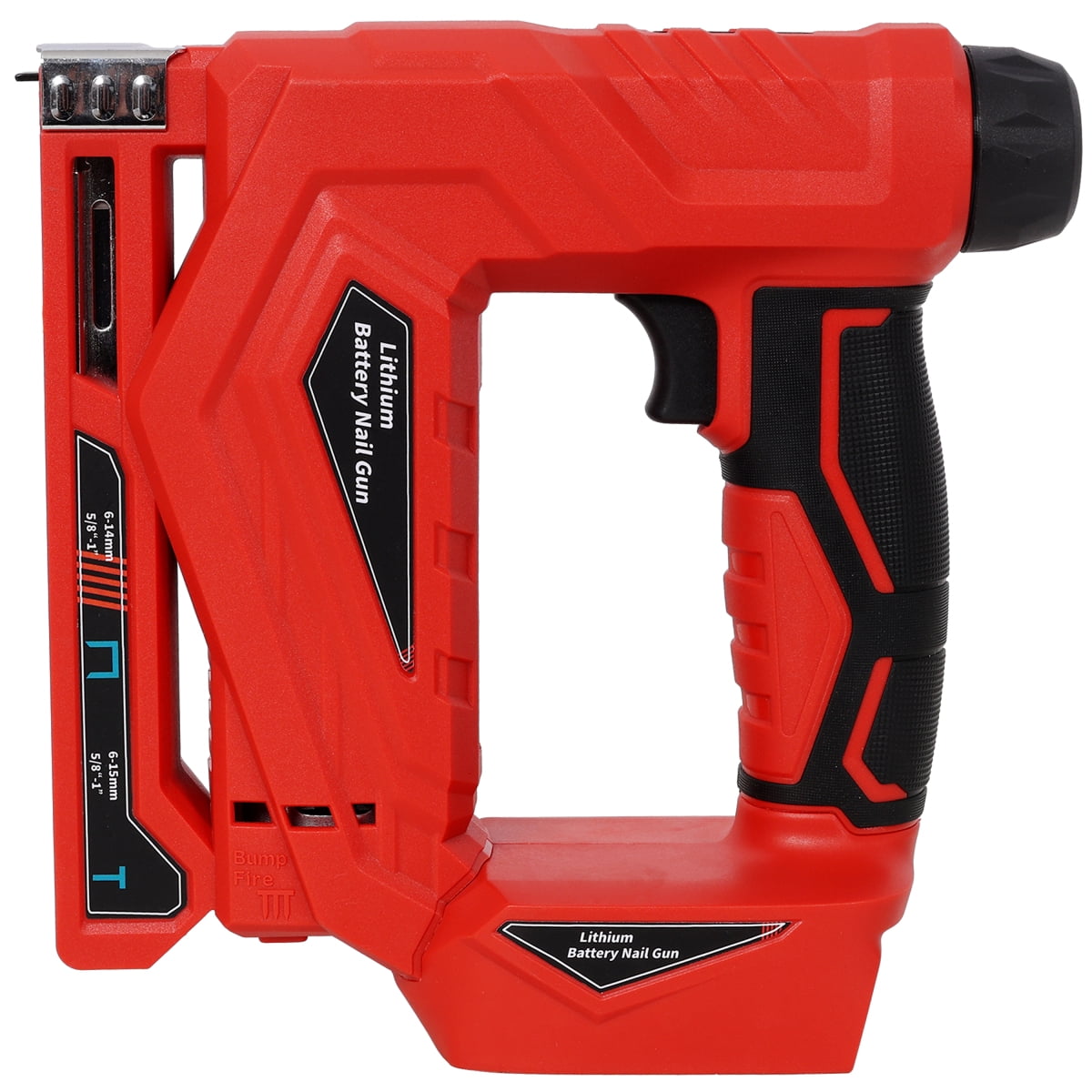 LuckyNote 2-in-1 Cordless Brad Nailer & Stapler, Compatible with Makita 20V Battery, 18GA Nails & T50 Staples, Tool Only, Red