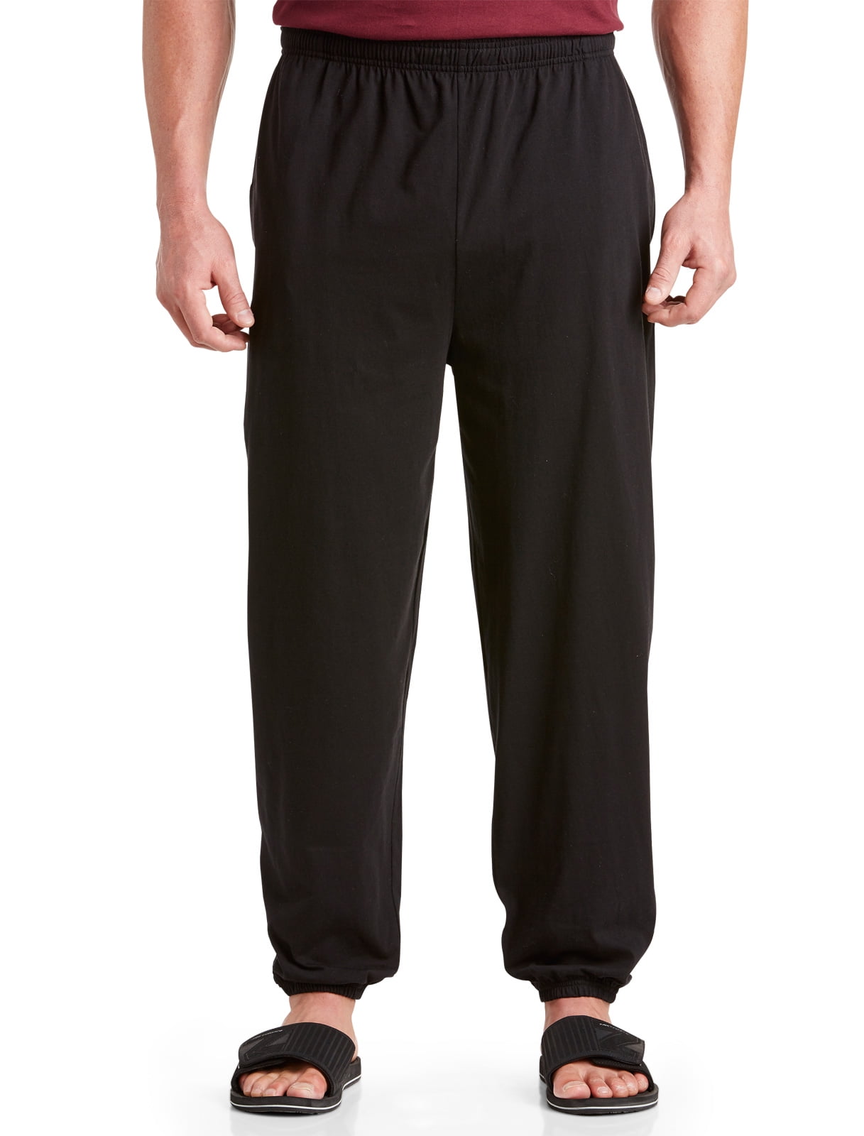 Men's Big & Tall Harbor Bay CinchedHem Jersey Pants