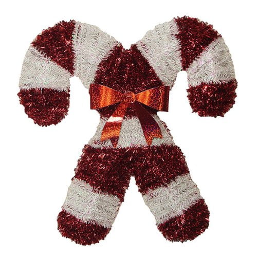 Northlight Seasonal Double Candy Cane Christmas Tinsel Decoration with