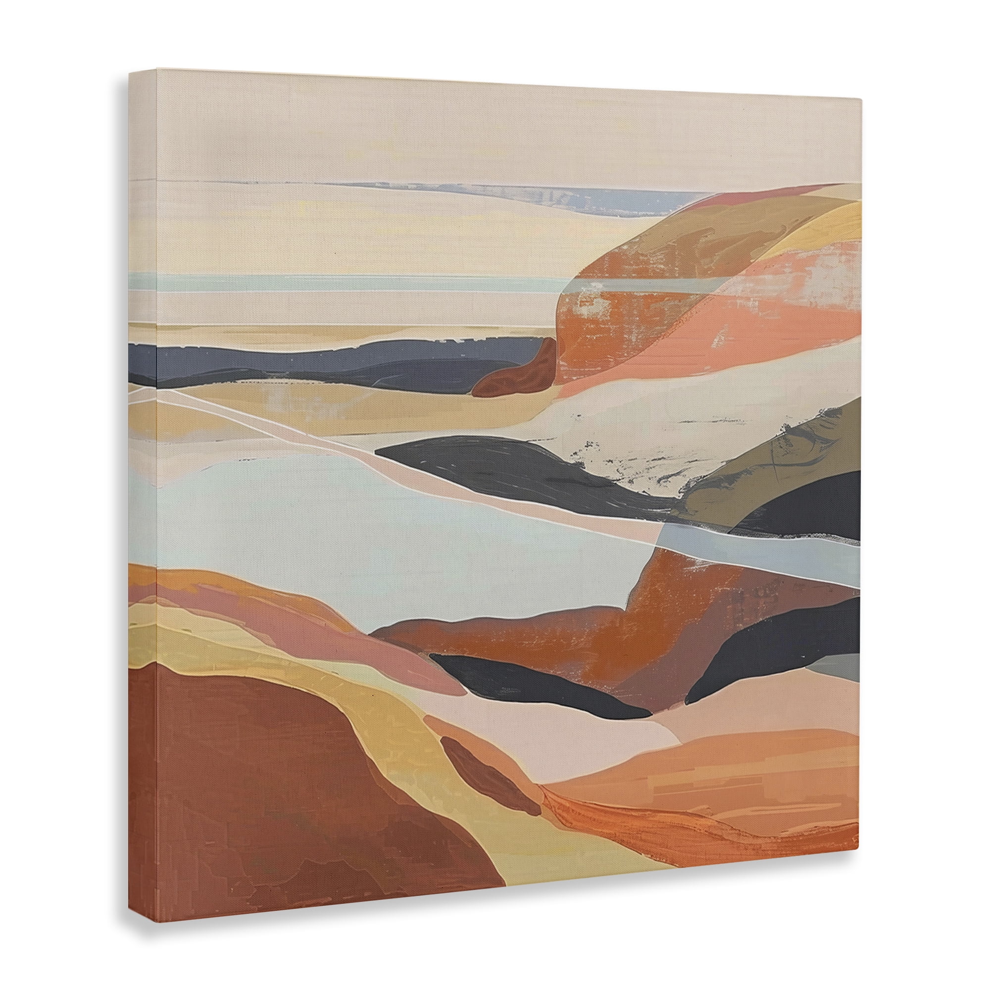 Stupell Industries Windy Desert Hills Landscape & Nature Painting Wrapped Canvas Art Print Wall Art, 24 x 24