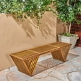 thumbnail image 2 of Noble House Metropol Outdoor Acacia Wood Bench Teak, 2 of 7