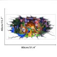thumbnail image 2 of Minecraft huir etiqueta de la pared de dibujos animados anime 3D minecraft autoadhesivo PVC etiqueta removible para pared, 2 of 5