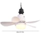 thumbnail image 2 of Ventilador de techo de 30W, lámpara LED, ventilador de enchufe con Control remoto, luz LED para dormitorio y cocina, 2 of 9