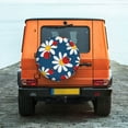 thumbnail image 2 of Fotbe Daisies With Ladybugs Spare Tire Cover Thickening Universal Fit for Jeep, Trailer, RV, SUV, Truck, Tough Tire Wheel Soft Cover-17 inch, 2 of 8