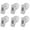 White, variant on ruhuadgb Suction Cup Clip,6Pcs Shower Curtain Clips with Suction Cup Prevent Water Splashing Windproof Splash Guard Car Interior Window Curtain Clip