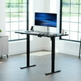 thumbnail image 2 of VIVO Electric 60” x 30” Stand Up Desk Workstation, Black Table Top, Black Frame, 2 of 8