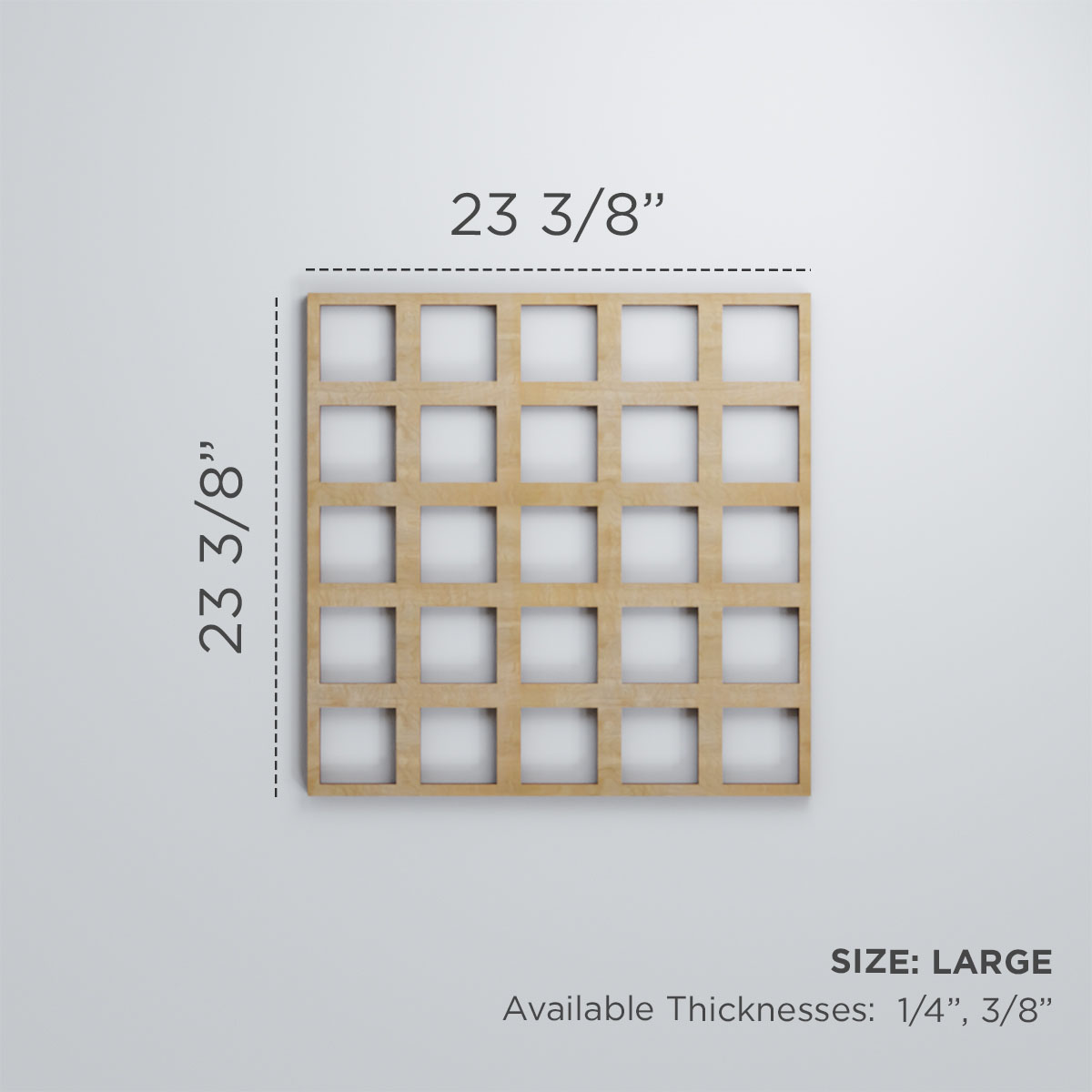 Ekena Millwork 23 3/8"W x 23 3/8"H x 1/4"T Large Manchester Decorative Fretwork Wood Wall Panels, Birch