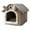 Gray rabbit, variant on Cat Bed Cave, Cute Bear Shape Cat Houses for Indoor Cats, Cat Caves for Indoor Cats, Cat House Cat Tent with Removable Cushion Pillow, Cat Condo Cat Cave for Kittens% Puppy