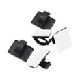 thumbnail image 3 of 100pcs Management Organizer Cable Clips Black Practical Self Adhesive Fastener, 3 of 10