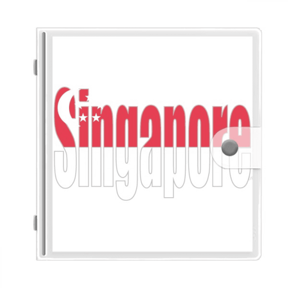 Singapore Country Flag Name Photo Album Wallet Wedding Family 4x6