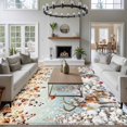 thumbnail image 3 of Large Area Rugs for Living Room Bedroom, Christmas Snowman 8'x10' Rug Washable Carpet Runner Indoor Outdoor, Xmas Tree Snowflake Eucalyptus Non Slip Floor Mats Rug for Kitchen, Patio, 3 of 8