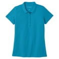 thumbnail image 4 of Yellow Rooster Womens Short Sleeve SuperPro React Polo Parcel Blue XL, 4 of 5