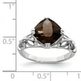 thumbnail image 2 of Sterling Silver Smokey Quartz Ring. Gem Wt- 3.2ct, 2 of 2
