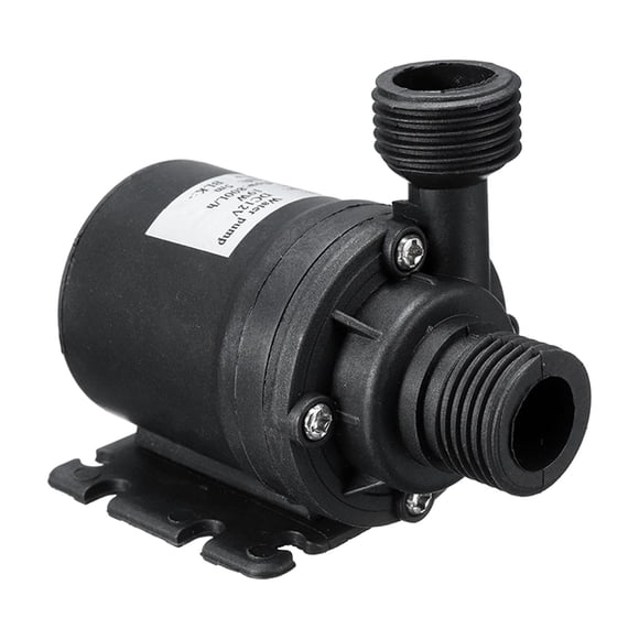 Bomba de agua sin escobillas de 1/2", minibomba centrífuga silenciosa de 800 l/h para acuarios solares Elevación DC12V 5.5m