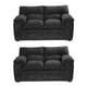 thumbnail image 1 of Sala 2-2 TRINITY Cosmo ( 2 Love Seat ) Gris oscuro para Sala, 1 of 7