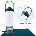 thumbnail image 5 of Tube Bird Feeder, Ideal for Outdoor Use with Weight Activated Rotating Perch, Transparent Granary for Timely Refills, 5 of 5