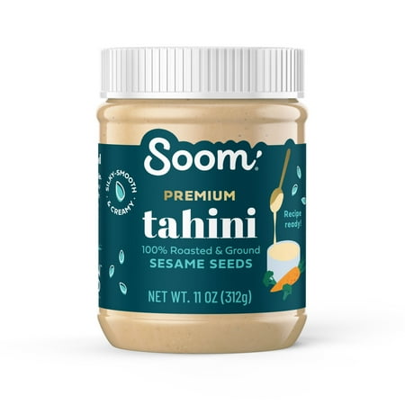 Soom Foods Premium Tahini  11oz Jar  Smooth Paste