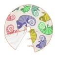 thumbnail image 3 of Kll Cute Chameleons Christmas Tree Skirt 30",Party Decorations Farmhouse For Christmas Decorations Holiday Party, 3 of 8