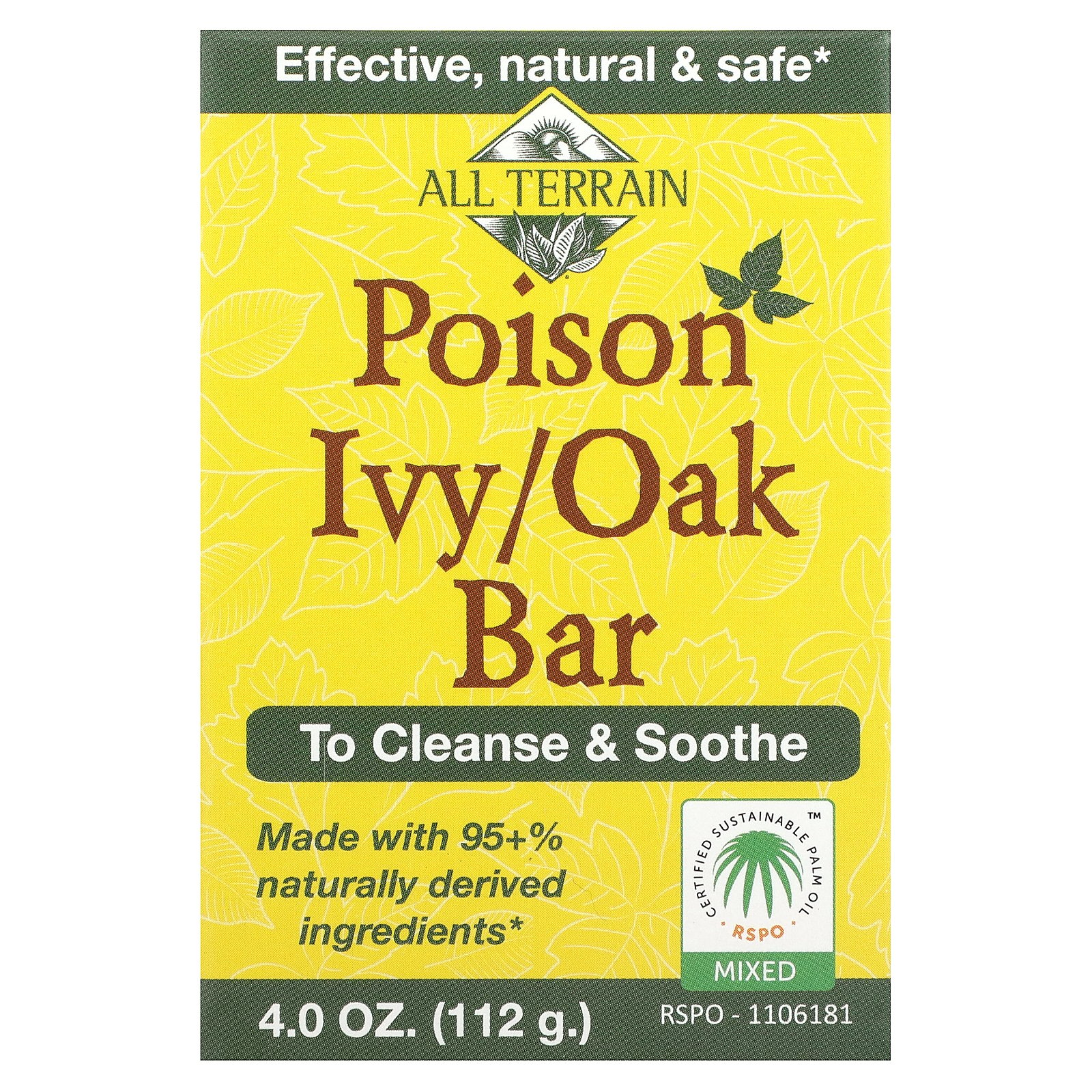 All Terrain Poison Ivy/Oak Bar Soap, 4 Ounce (Pack of 2) - Walmart.com