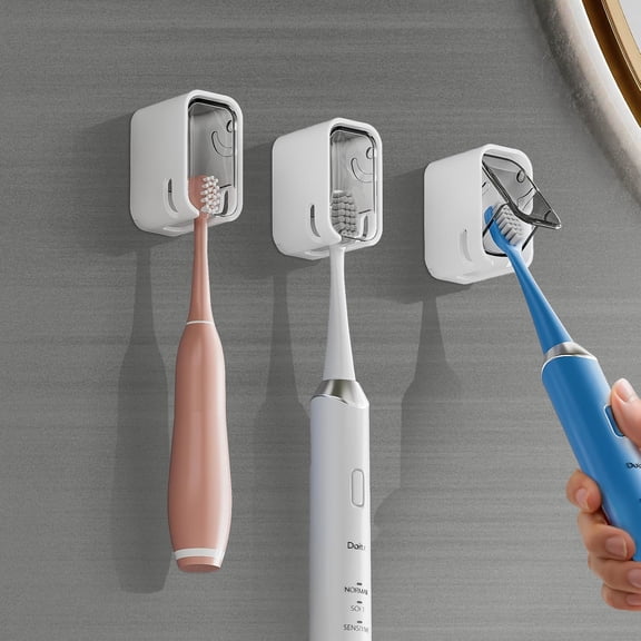 Wall Mounted Toothbrush Holders 3 Count