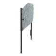 thumbnail image 5 of LumiSource Black Metal, Blue Fabric Braided Matisse Twin Headboard, 5 of 5