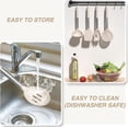 thumbnail image 5 of Kitchen Cooking Utensils Set, Heat Resistant Silicone Kitchen Utensils Spatula Set with Holder, 30 PCS Khaki Kitchen Utensil Gadgets Tools Set for Nonstick Cookware, 5 of 9