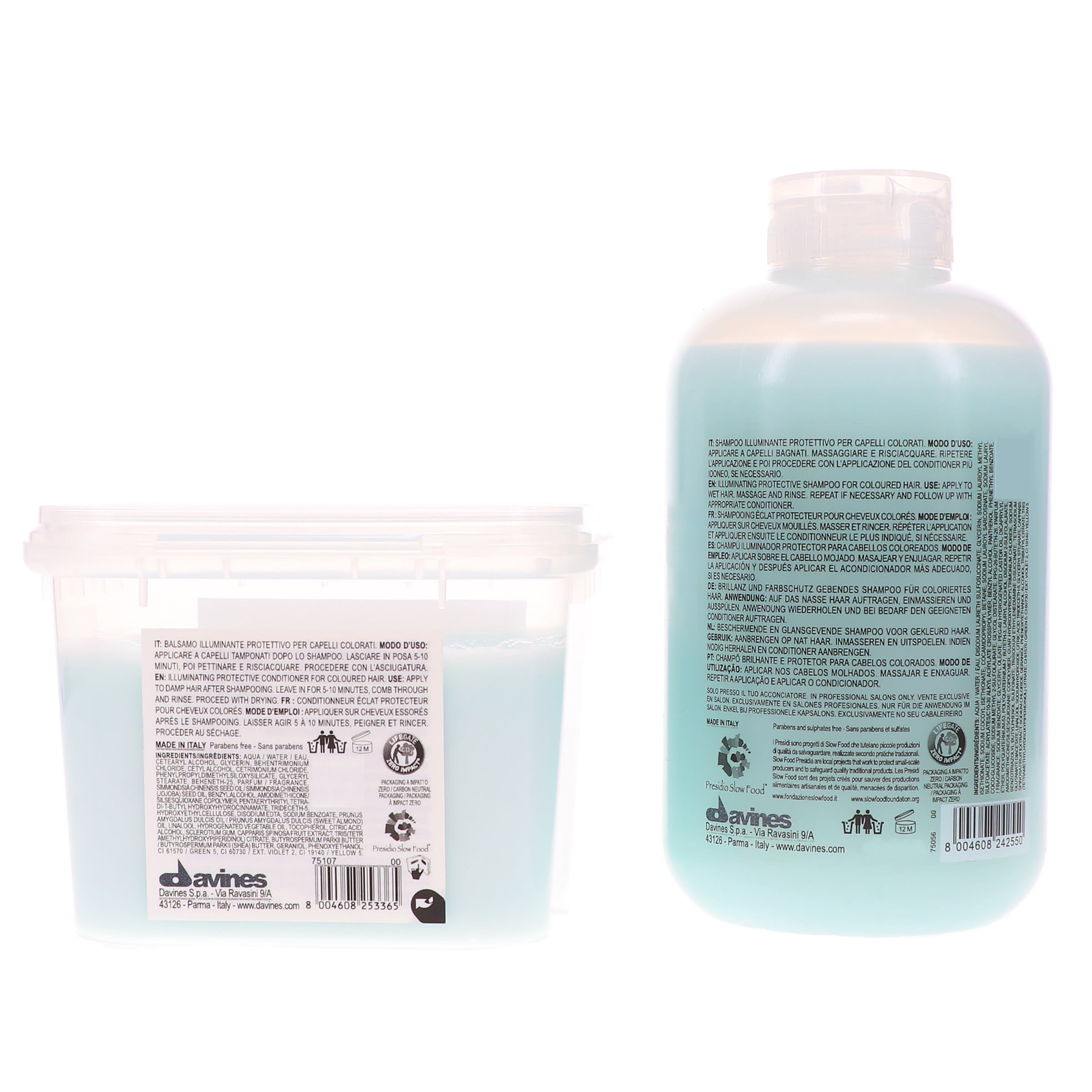 Davines MINU Illuminating Protective Shampoo 8.45 oz & Conditioner 8.45 oz Combo Pack