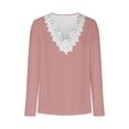 thumbnail image 5 of EDFBUYKRS Blouses for Women Long Sleeve Shirts Casual Dressy Pleated Tunic Tops M, 5 of 6