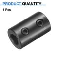 thumbnail image 3 of Uxcell Shaft Coupling, 5/16" Bore 5/8" OD 1" Length Black Oxide Plated Steel Rigid Coupling for 3D Printers Motor Wheel(2 Set Screws), 3 of 6