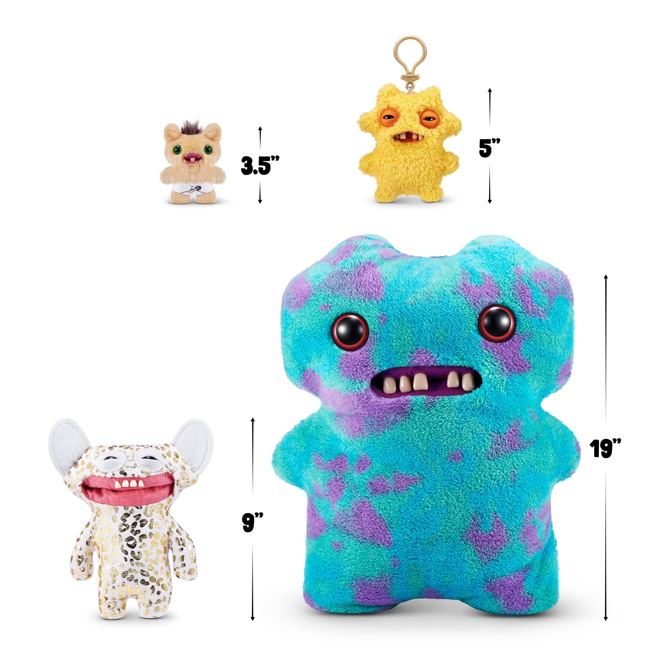 Fuggler Gold Fuggs 9 inch (Grin Grin), Funny Ugly Monster