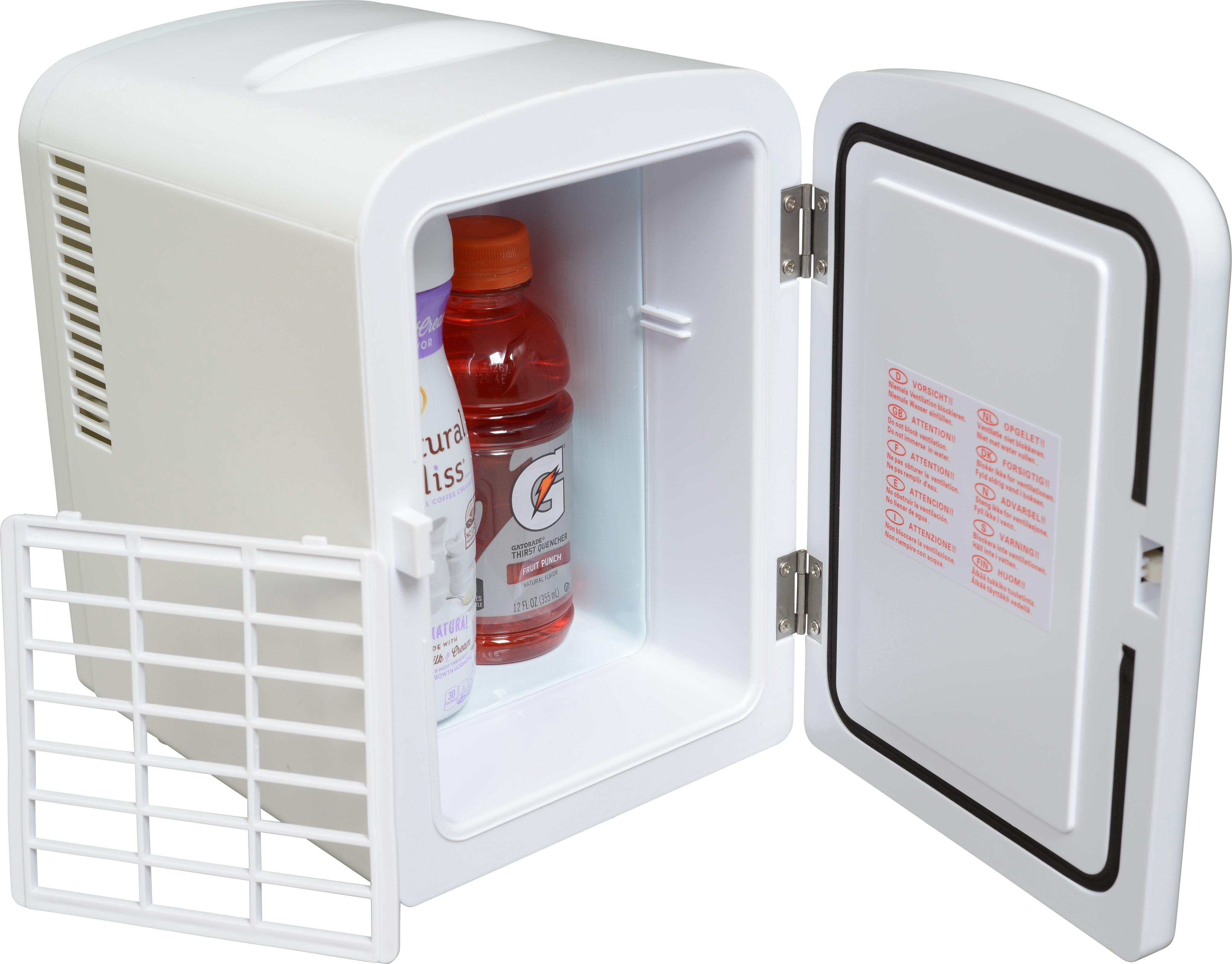 Uber Appliance Uber Chill 4 Liter 6-Can Portable Mini Fridge, White - Thermoelectric