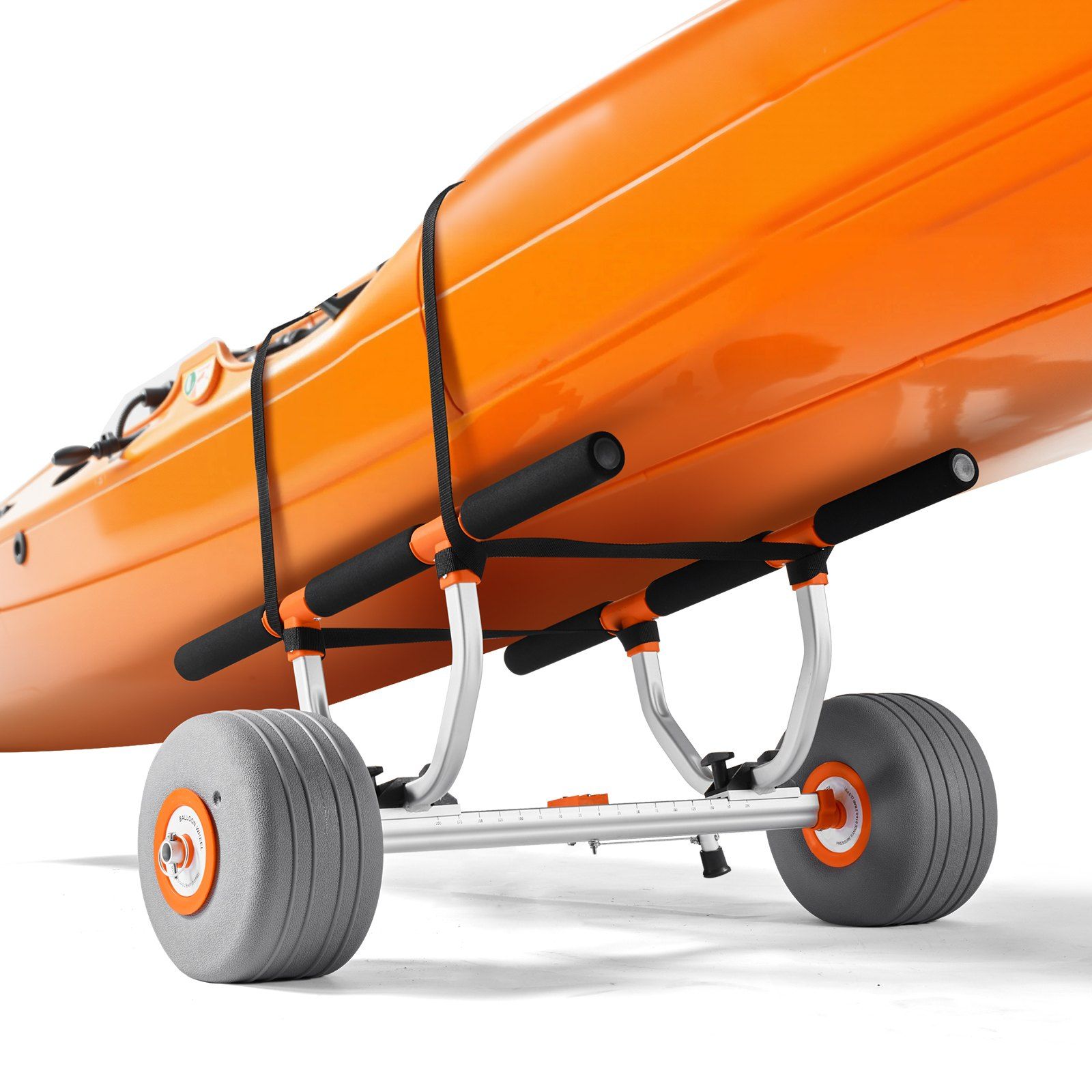 Kayak Cart with 12" Inflatable Tires,350 lbs Capacity, Includes 2 Straps,Folds in Seconds