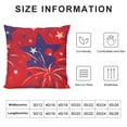 thumbnail image 5 of BANET Throw Pillow Covers, Red and Blue Pillowcases USA Flag Decorations for Home 12x12in, 5 of 5