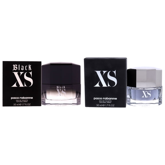 Paco Rabanne 2 Pc Kit - 1.7oz Black XS EDT Spray, 1.7oz Paco XS EDT Spray