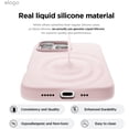 thumbnail image 5 of Magnetic Silicone Case Compatible with iPhone 16 Pro Max Case 6.9 Inch Compatible with All MagSafe Accessories - Built-in Magnets, Soft Grip Silicone, Shockproof [Stone], 5 of 5