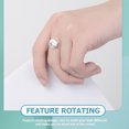 thumbnail image 2 of Panda Shaped Open Ring Silver Copper 1Pack 0.63x0.39In, 2 of 8