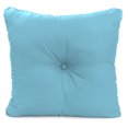 thumbnail image 3 of Jordan Manufacturing 23.5" x 24" Canvas Light Aqua Solid Square Tufted Outdoor Deep Seat Chair Back Cushion with Fabric Button, 3 of 9