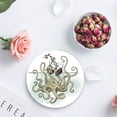 thumbnail image 4 of FMSHPON Octopus Set of 4 Round Coaster for Drinks, Absorbent Ceramic Stone Coasters Cup Mat with Cork Base for Home Kitchen Room Coffee Table Bar Decor, 4 of 6