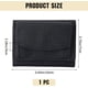thumbnail image 2 of Cartera de cuero sintético, organizador de tarjetas, billetera negra compacta de tres pliegues, billetera de bolsillo con botón a presión, ranura para efectivo, tarjeteros., 2 of 9