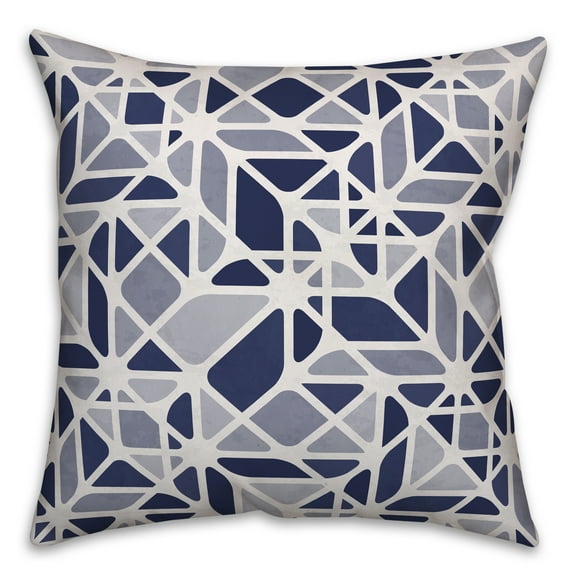 Creative Products Retro Cuts Blue 18 x 18 Indoor / Outdoor Pillow