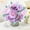 Purple, variant on chaungfeng Admired by Nature Artificial Rose Flowers Bouquet, 5 Heads Faux Rose Wedding Bouquet for Bride Bridesmaid, Centerpieces Floral Arrangement Home Decoration, Blue