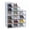 Black/1309-15P/13.39 x 9.84 x 6.50 inch, variant on Alvantor 10 Pack/15 Pack Shoe Storage Box, Foldable Clear Plastic Stackable Shoe Organizer, Shoe Containers For Sneaker Display, Hat Organizer