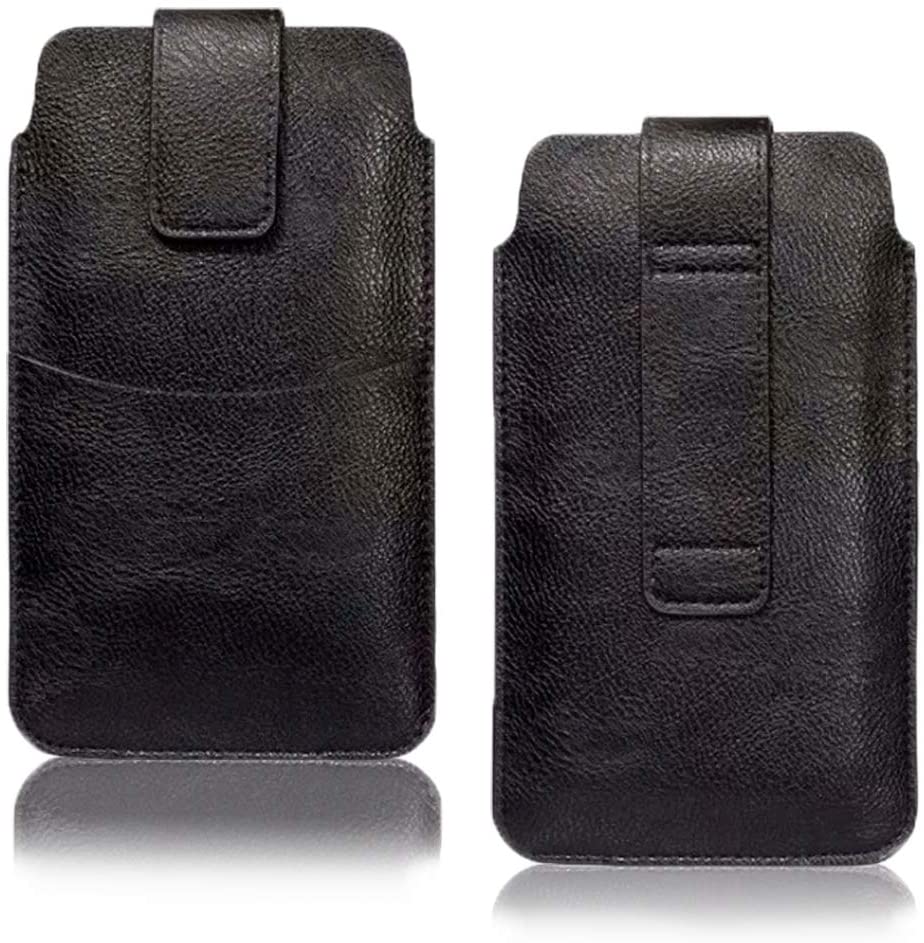 Universal Mobile Phone Belt Case with Velcro Closure and Buckle with Card Holder Belt Phone