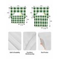 thumbnail image 5 of Green Plaid Swag Curtains for Living Room/Bedroom Windows, Spring Summer Farmhouse Buffalo Checkered Kitchen Curtains and Valances Set 36 Inch Length, Light Filtering Swags Valance Curtain Panels, 5 of 5