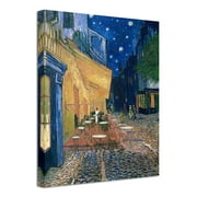 Wieco Art Cafe Terrace at Night Canvas Prints of Van Gogh