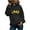 1-Black, variant on Pullover for Women Hoodies Autumn Winter Long-Sleeved Pullover Print Round Neck Hooded Sweatshirt
