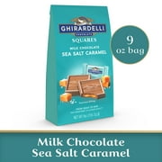 GHIRARDELLI Milk Chocolate Sea Salt Caramel Chocolate Squares, 9 oz Bag