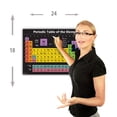 thumbnail image 3 of Periodic table science poster LARGE LAMINATED new 2021 chart teaching elements BLACK classroom decoration premium educators atomic number guide 18x24, 3 of 3